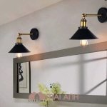 Đèn Vách Phong Cách Vintage Retro Đui Đồng Trang Trí Tường Quán Shop